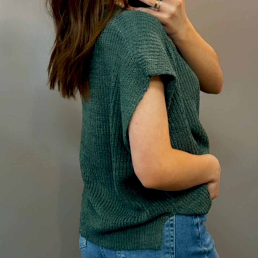 Interested In You Sweater Top Jade