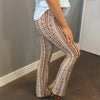 Coasting By Elastic Waisted Printed Flared Bottoms