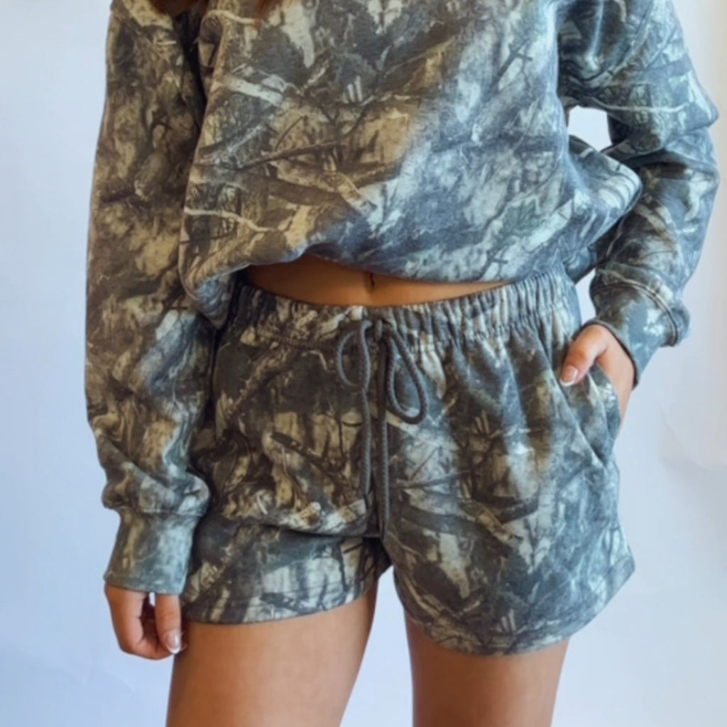 Wink Exclusive Camo Shorts With Side Pockets