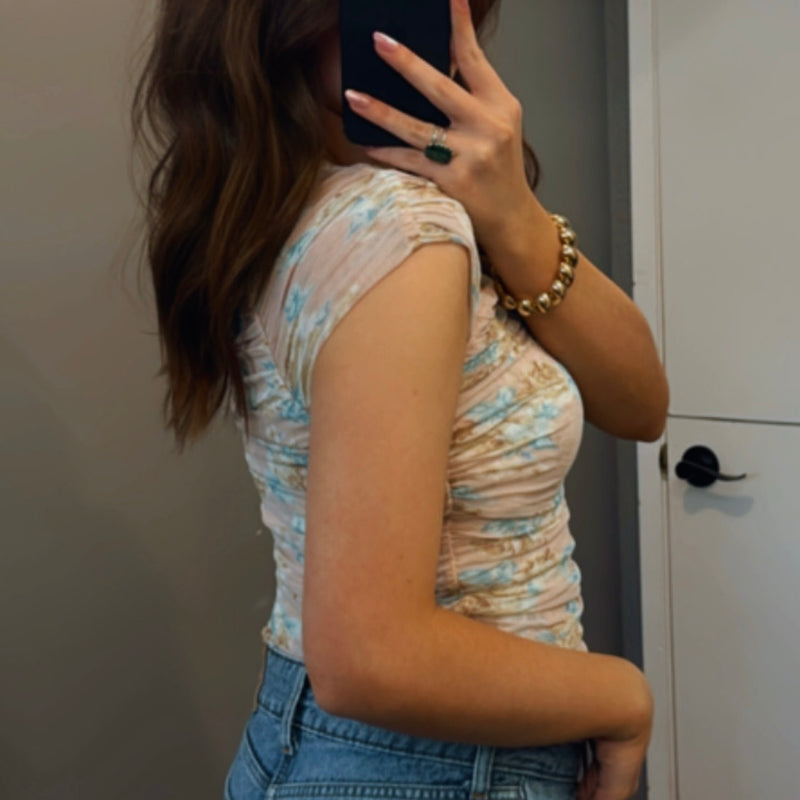 Sunset Double Layer Mesh Top