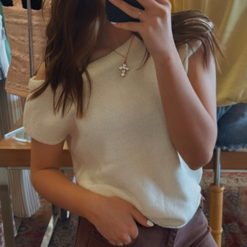 Easy Views Drop Shoulder Sweater Top