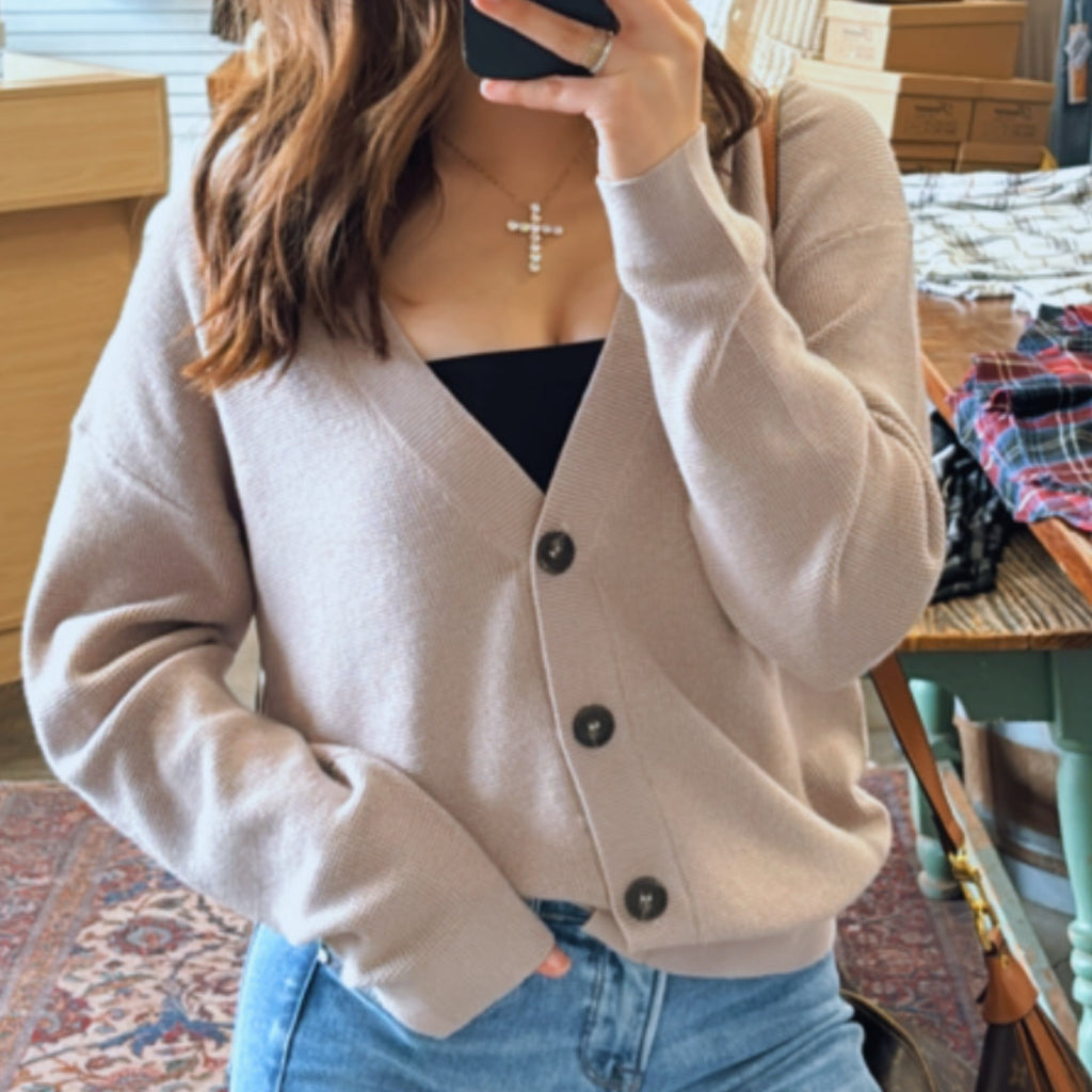 Truly Yours Button Front Sweater Cardigan