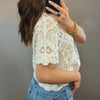 Summer Lights Short Sleeve Crochet Top