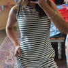 Bayside Striped Set Black