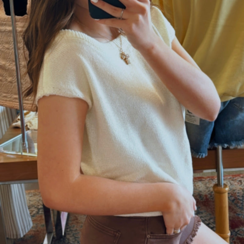 Easy Views Drop Shoulder Sweater Top