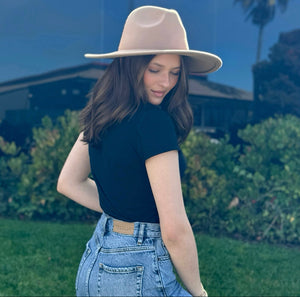 Bring Me With You Vintage Brim Hat Tan
