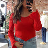 When I Go Acid Washed Sweater Rust
