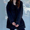 Xander Over Sized Denim Jacket Washed Black