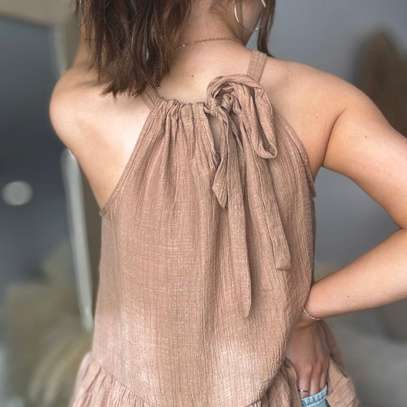 Sunshine Kind Of Day Back Tie Top
