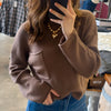 Wink Exclusive Camo Crew Neck Sweatshirt