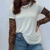 Weekend Flowy Round Hem Top Ivory