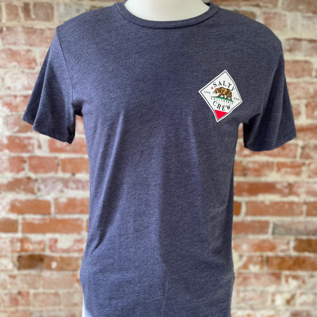 SC Tippet Cali Premium S/S Tee- Navy Heather
