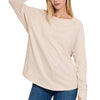 Time to Waist Cotton Thumb Hole Top
