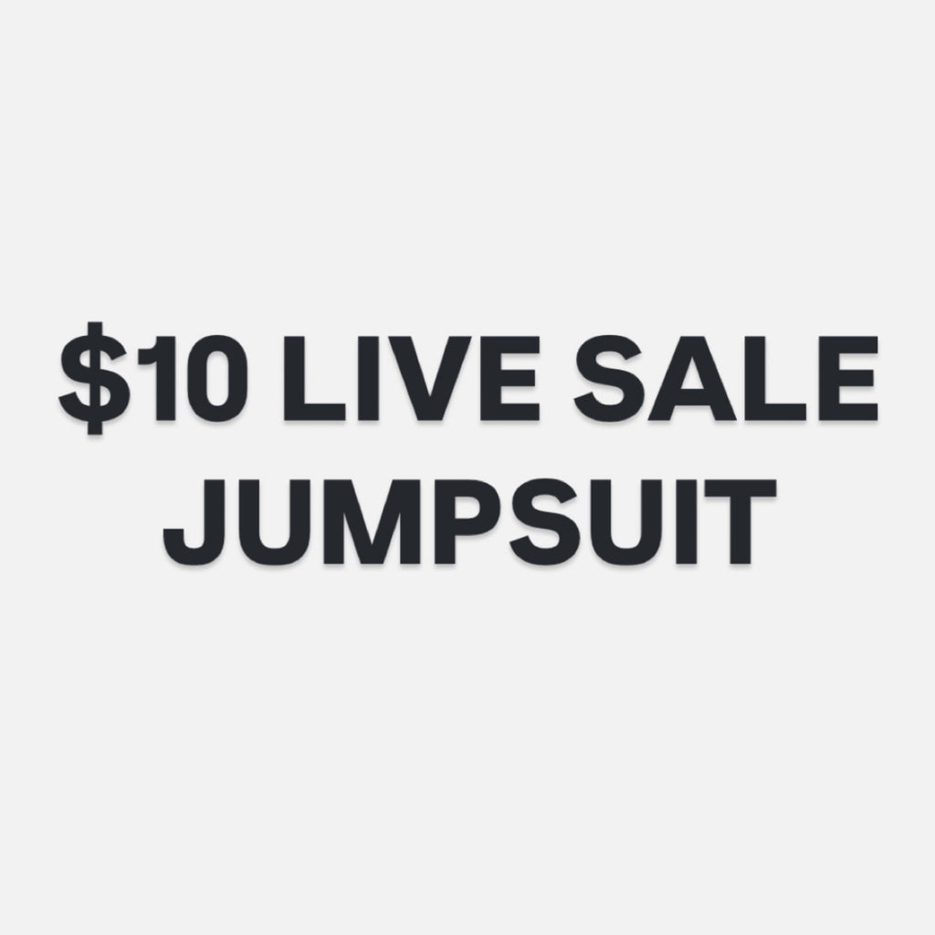 $10 TIKTOK LIVE SALE JUMPSUIT//  DISCOUNT CODES DO NOT APPLY