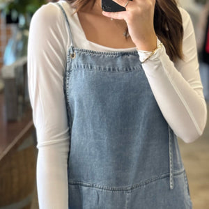 Heart To Heart Chambray Jumpsuit