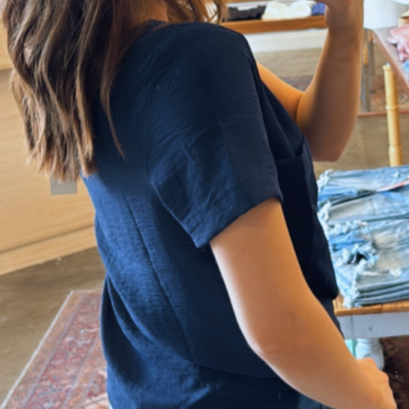 My Ways Airflow Pocket Tee Navy