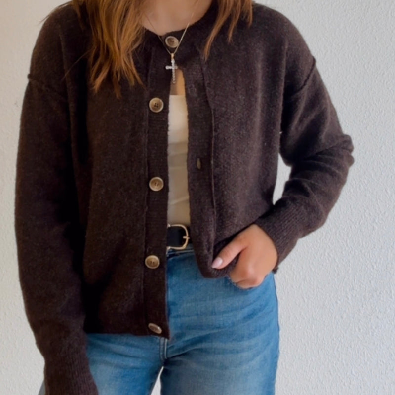 Truly Yours Ribbed Button Down Cardigan