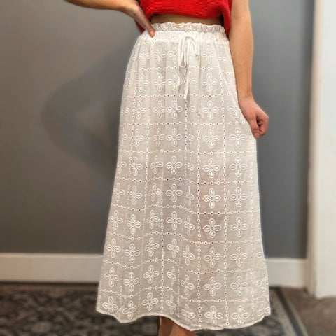 Dreamy Days Floral Print Maxi Skirt