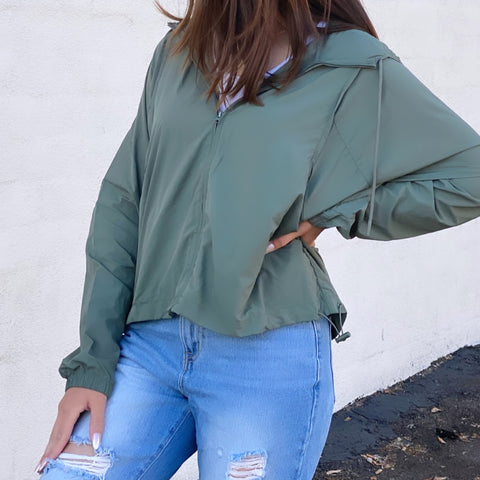 Aware Of You Hooded Denim Jacket
