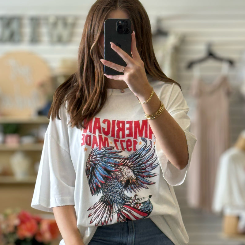 American Made Graphic Print Tee