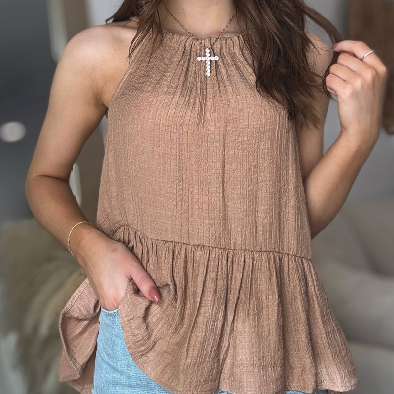 Sunshine Kind Of Day Back Tie Top