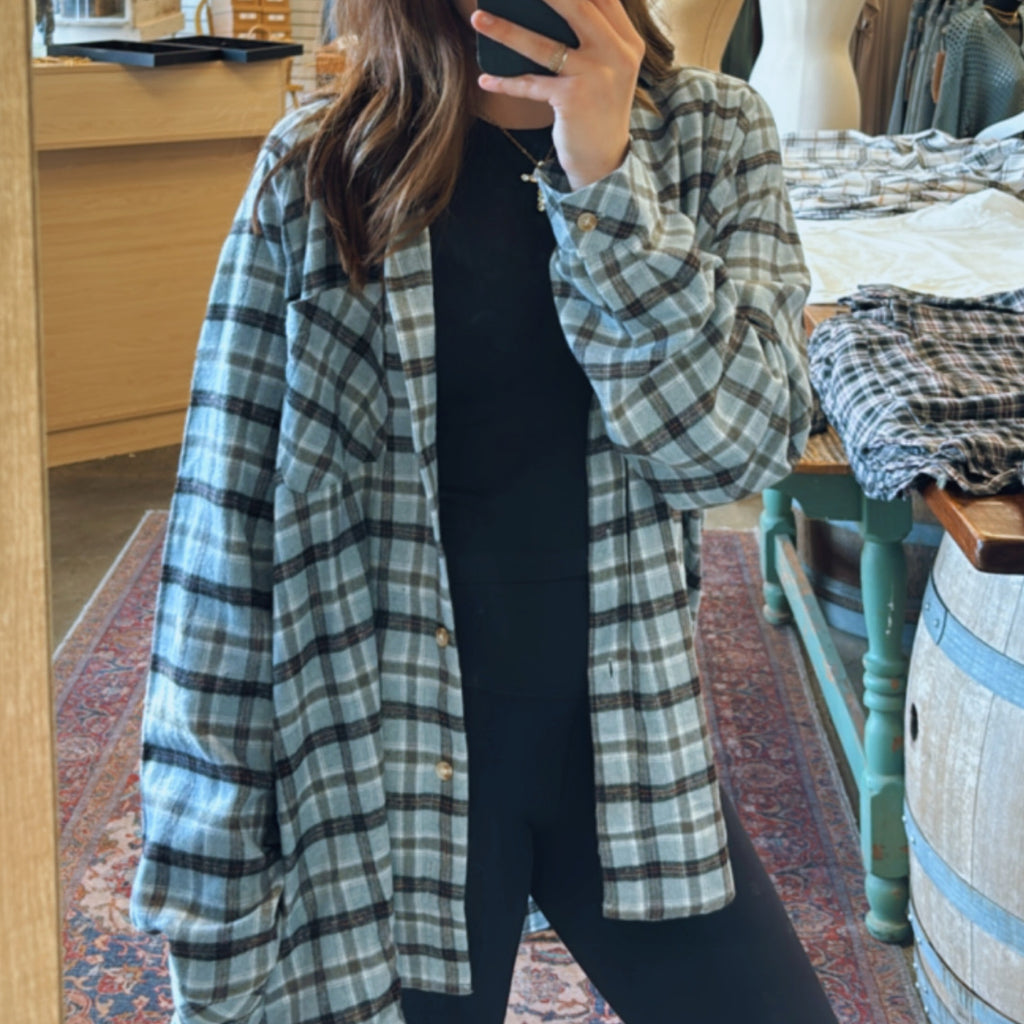 Abri  Flannel Shirt Sky