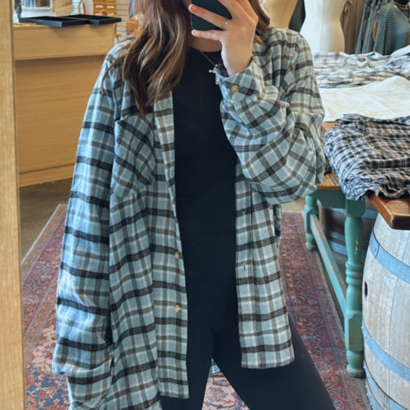Abri  Flannel Shirt Sky