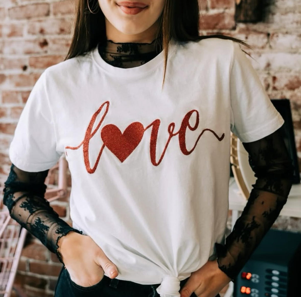 Love Like This Graphic Tee White