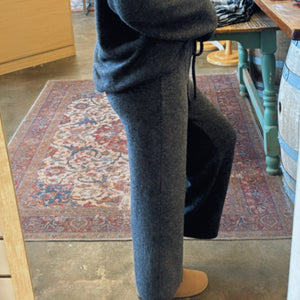 Dianna Brushed Hacci Pants Black