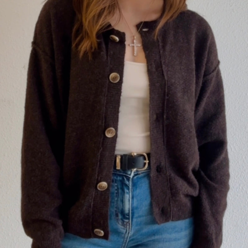 Truly Yours Ribbed Button Down Cardigan