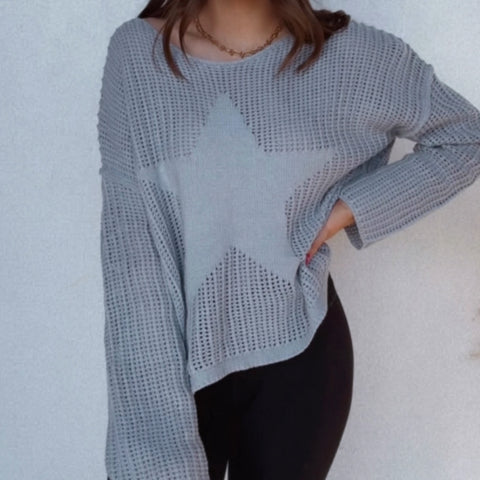 When I Go Acid Washed Sweater Rust