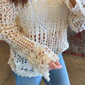 Shell Beach Crochet Top