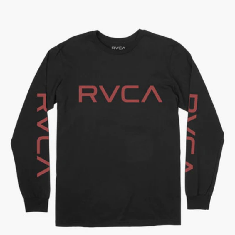 Big RVCA Long Sleeve Black\Red