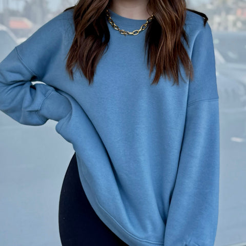When I Go Acid Washed Sweater Rust