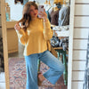 Oversized Crew Neck Sweater Top
