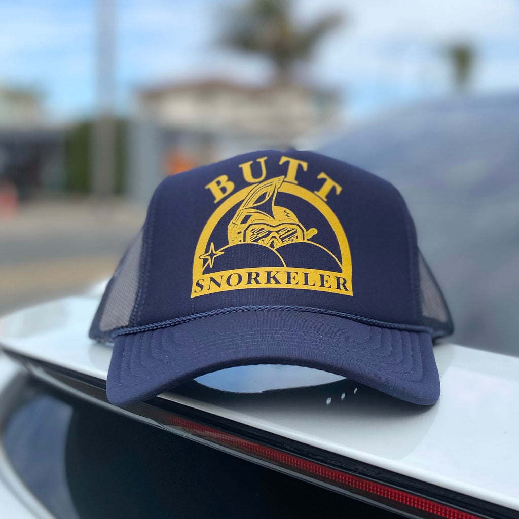 Butt Snorkeler Trucker Hat Navy