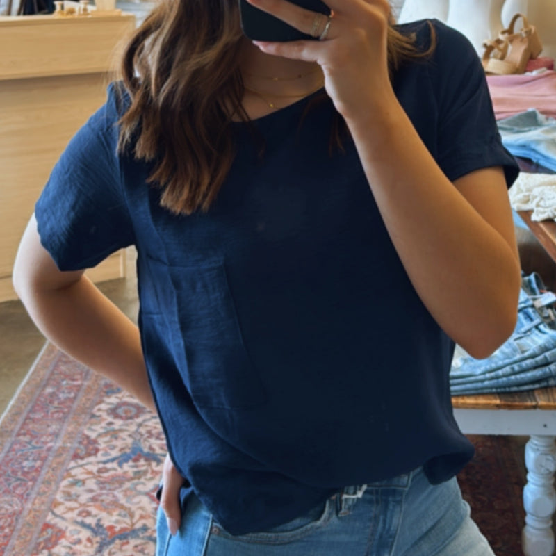 My Ways Airflow Pocket Tee Navy