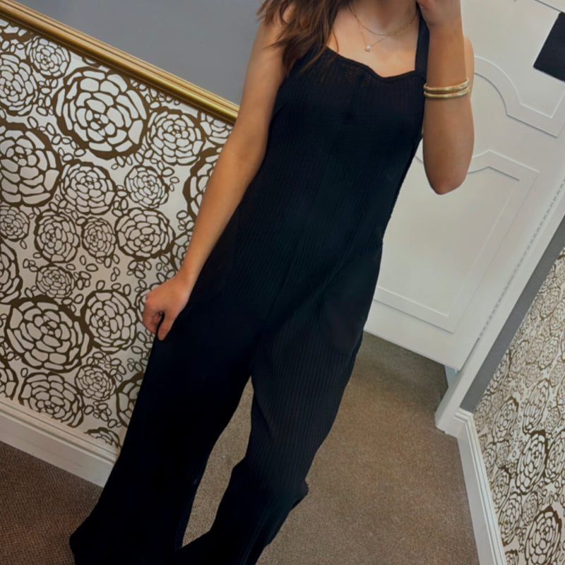 Sun & Sand Waffle Knit Jumpsuit