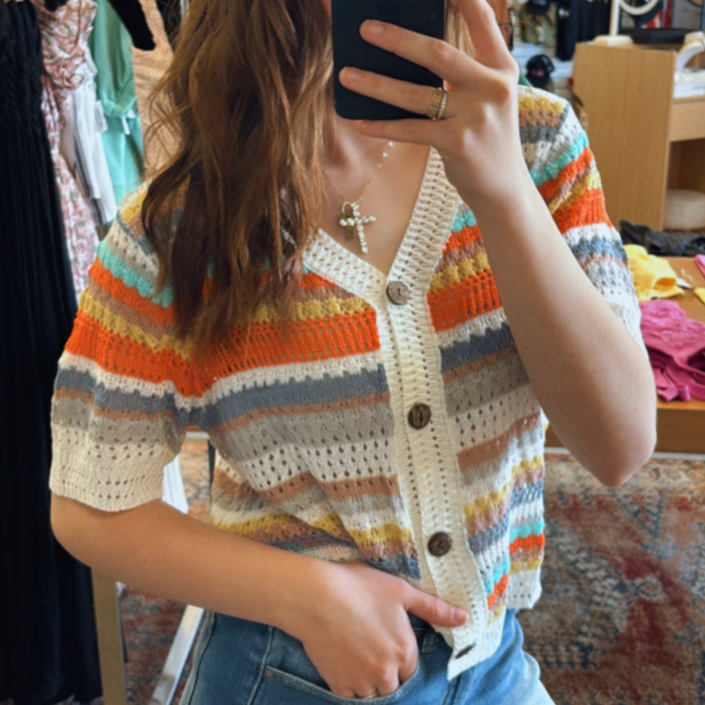 Theo Muilt Colored Sweater Top