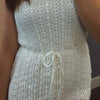 Island Nights Crochet Knit Dress White