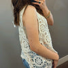 Midday Crochet Tank Top Beige