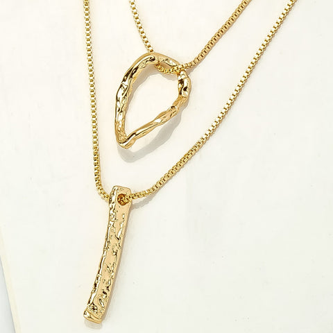 Chain Link Statement Necklace Set