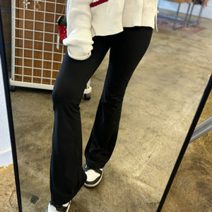 Miles Ahead Flared Leggings With Pockets
