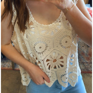 Pomeroy Crochet Tank Top