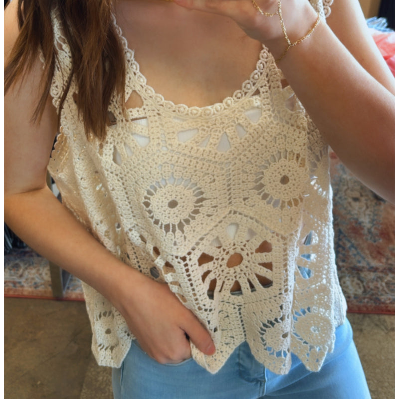 Pomeroy Crochet Tank Top