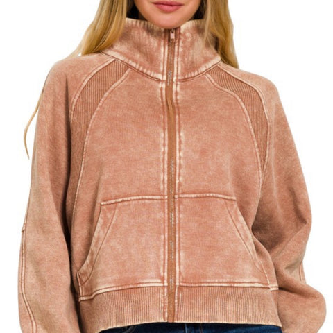 Aware Of You Hooded Denim Jacket