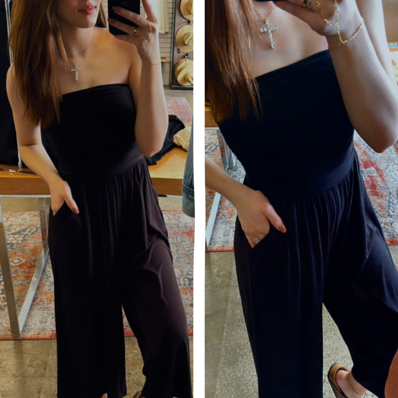 Florida Double Layered Tube Top Romper