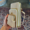 Small Crossbody Vegan Leather Bag Taupe