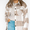 Soft And Sweet Corduroy Button Down Jacket With Pockets