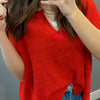 Interested In You Sweater Top Red